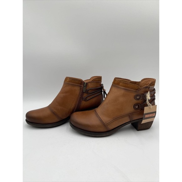 PIKOLINOS Le Mans Brandy Boots Tan Size 39 - Picture 3 of 5